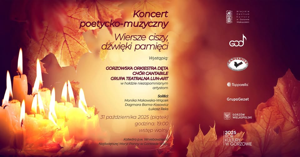 Koncert poetycko-muzyczny „Wiersze ciszy, dźwięki pamięci”