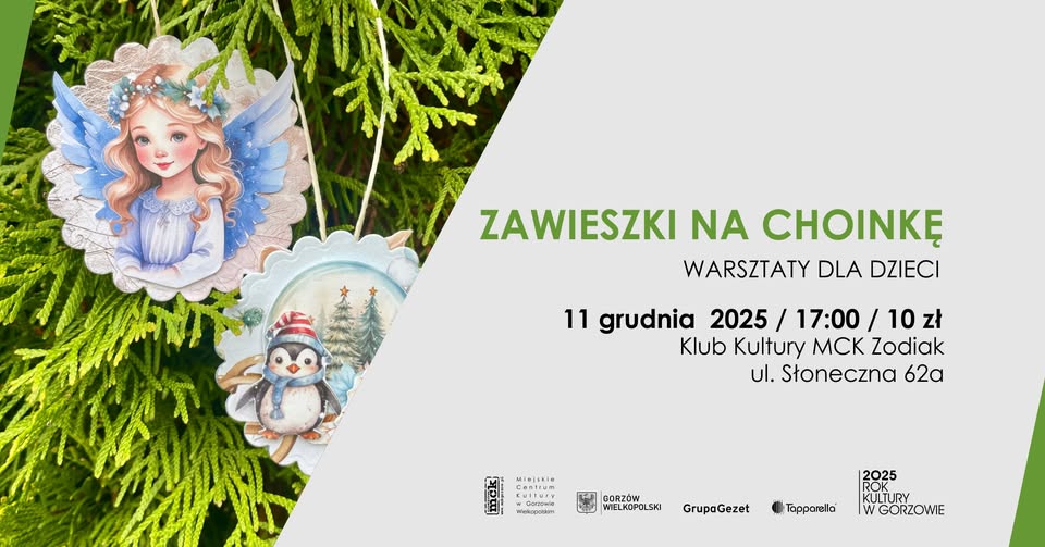 Zawieszki na choinkę – warsztaty dla dzieci