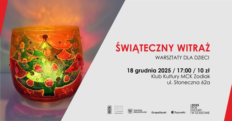 Świąteczny witraż – warsztaty dla dzieci