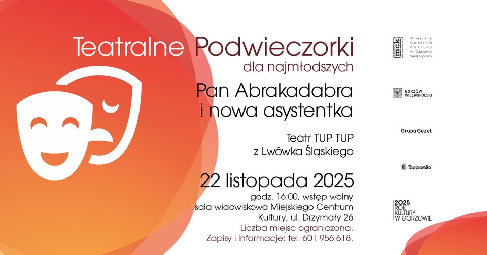 Teatralne Podwieczorki dla najmłodszych – „Pan Abrakadabra i nowa asystentka”