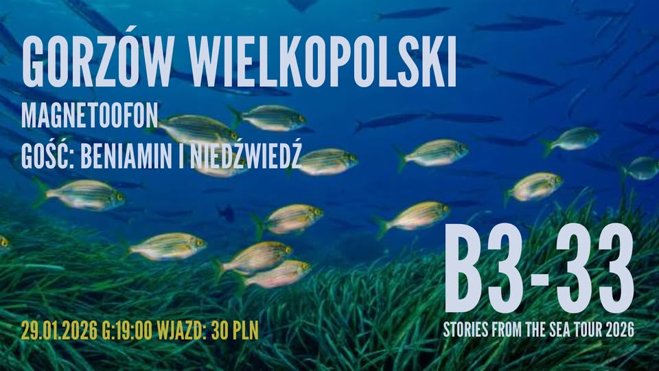 Koncert: B3-33 + Beniamin i Niedźwiedź / Magnetoffon / Gorzów
