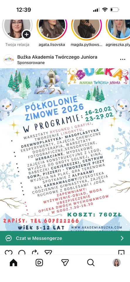 Półkolonie zimowe 2026
