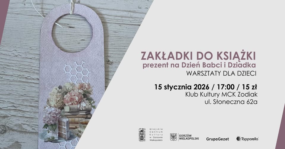 Zakładki do książki – warsztaty dla dzieci