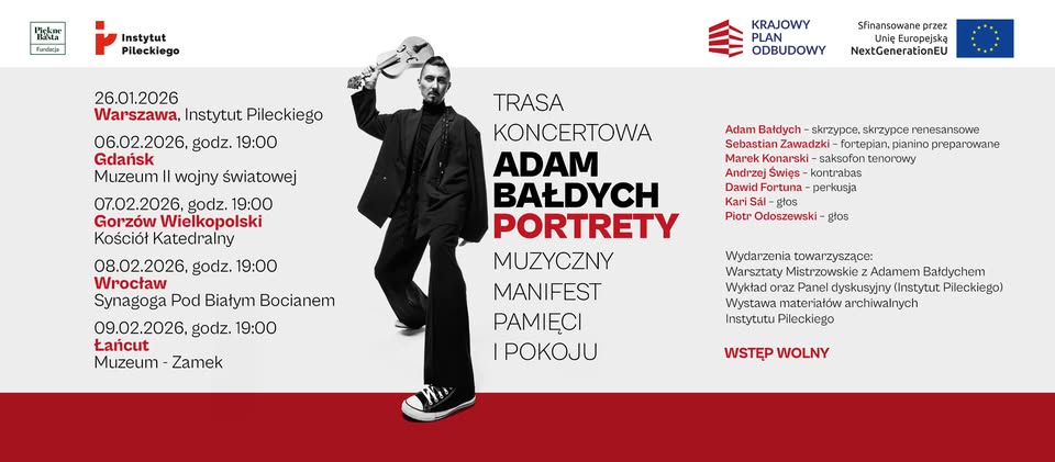 LIVE STREAM ADAM BAŁDYCH QUINTET – PORTRAITS / GORZÓW