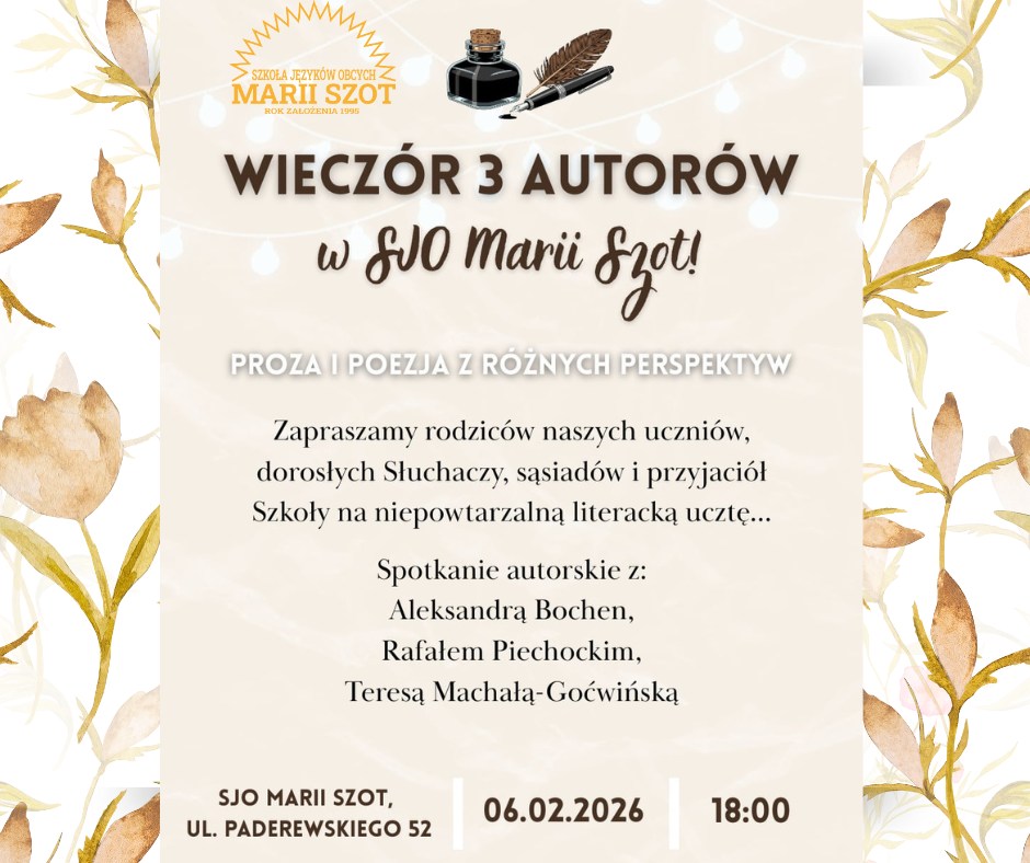 Wieczór „3 Autorów”