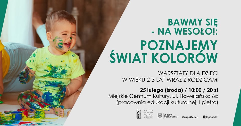 Bawmy się – na wesoło!: Poznajemy świat kolorów – warsztaty dla dzieci i rodziców