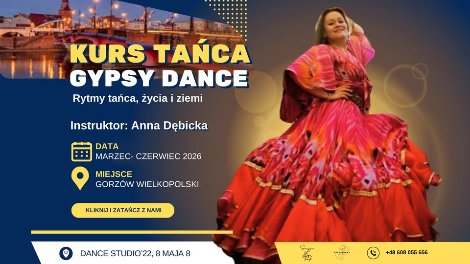 Taniec, Ogień i Wolność – Kurs Tańca Cygańskiego w Gorzowie – Start w Marcu 2026!