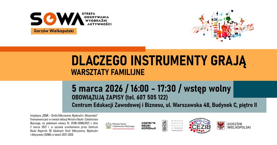 Dlaczego instrumenty grają? – warsztaty pokazowe prowadzone przez trenerki z CNK