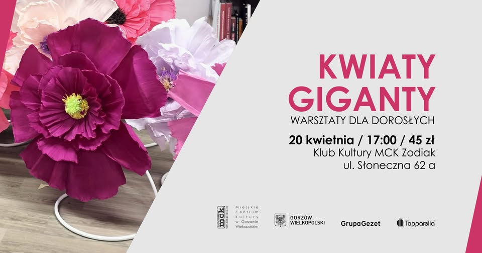 Kwiaty giganty – warsztaty dla dorosłych