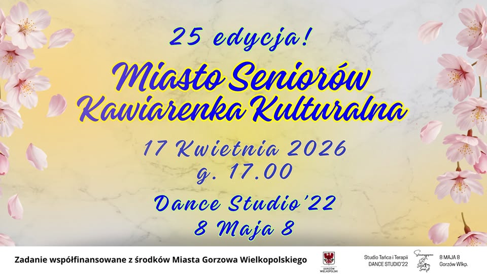 MIASTO SENORÓW – KAWIARENKA KULTURALNA! 25 EDYCJA! KWIECIEŃ 2026