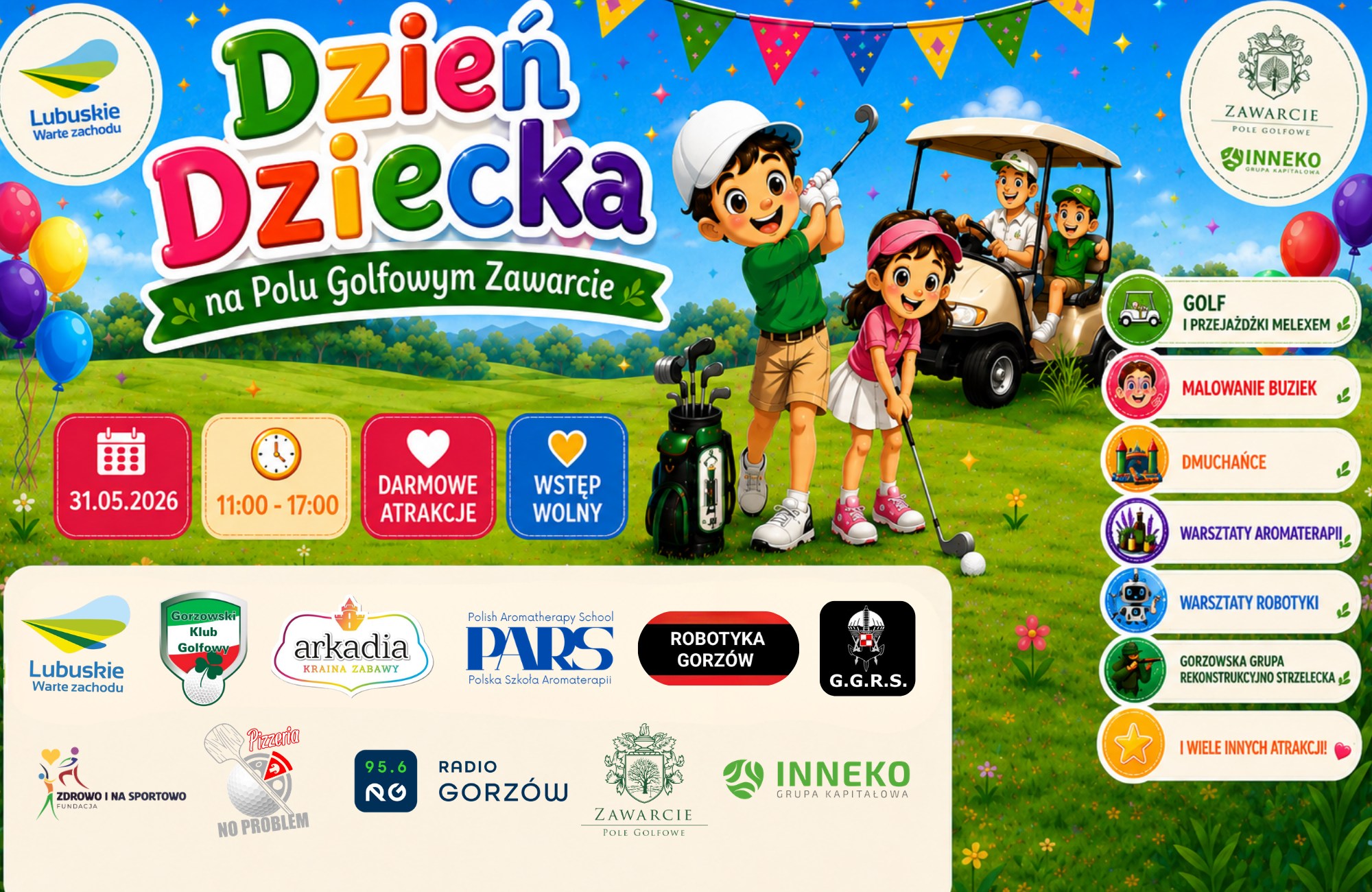 DZIEŃ DZIECKA NA POLU GOLFOWYM ZAWARCIE