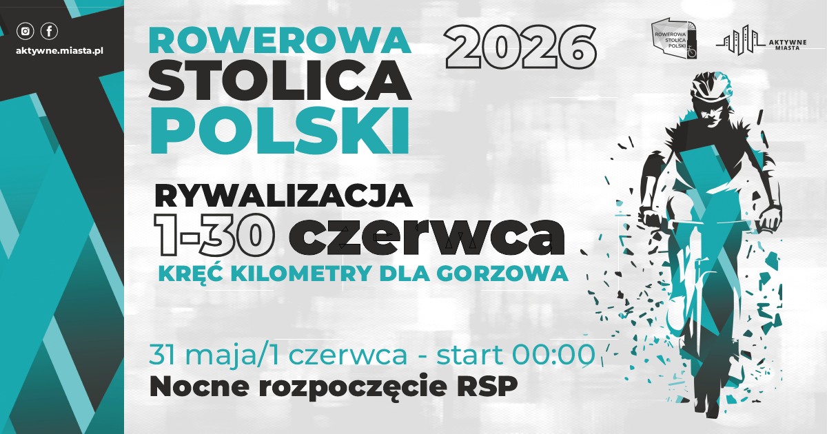 Kręć kilometry dla Gorzowa – Rowerowa Stolica Polski – Nocne rozpoczęcie