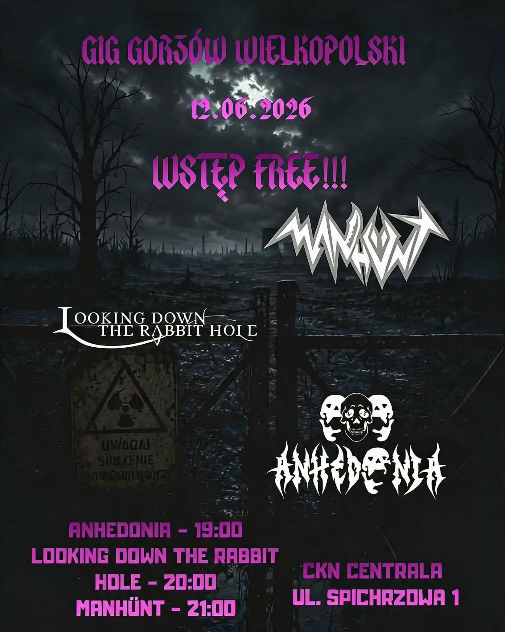 Anhedonia x Manhunt x Looking Down The Rabbit Hole – Nocny Szlak Kultury