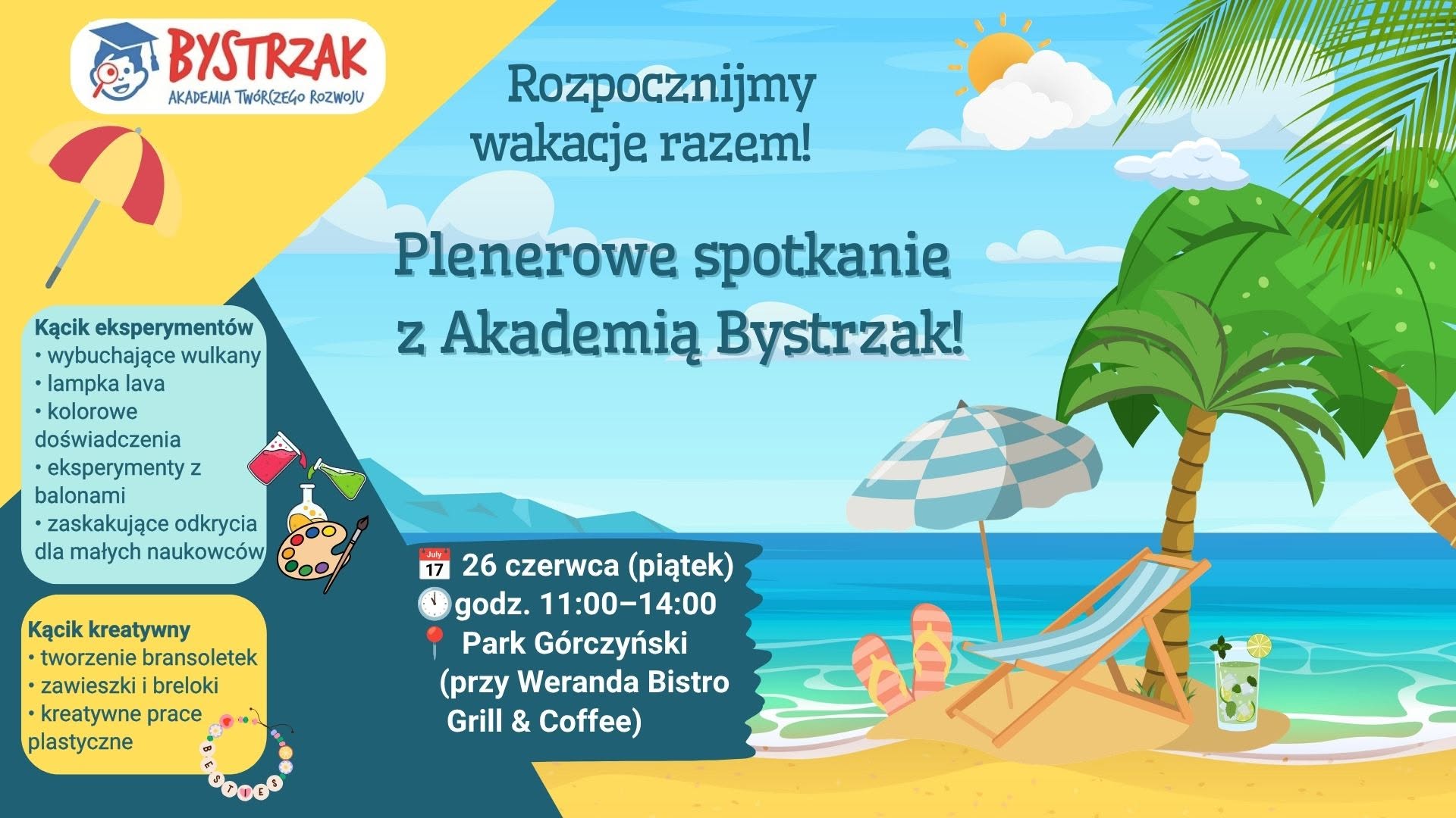 Plenerowe spotkanie dla dzieci z Akademią Bystrzak!
