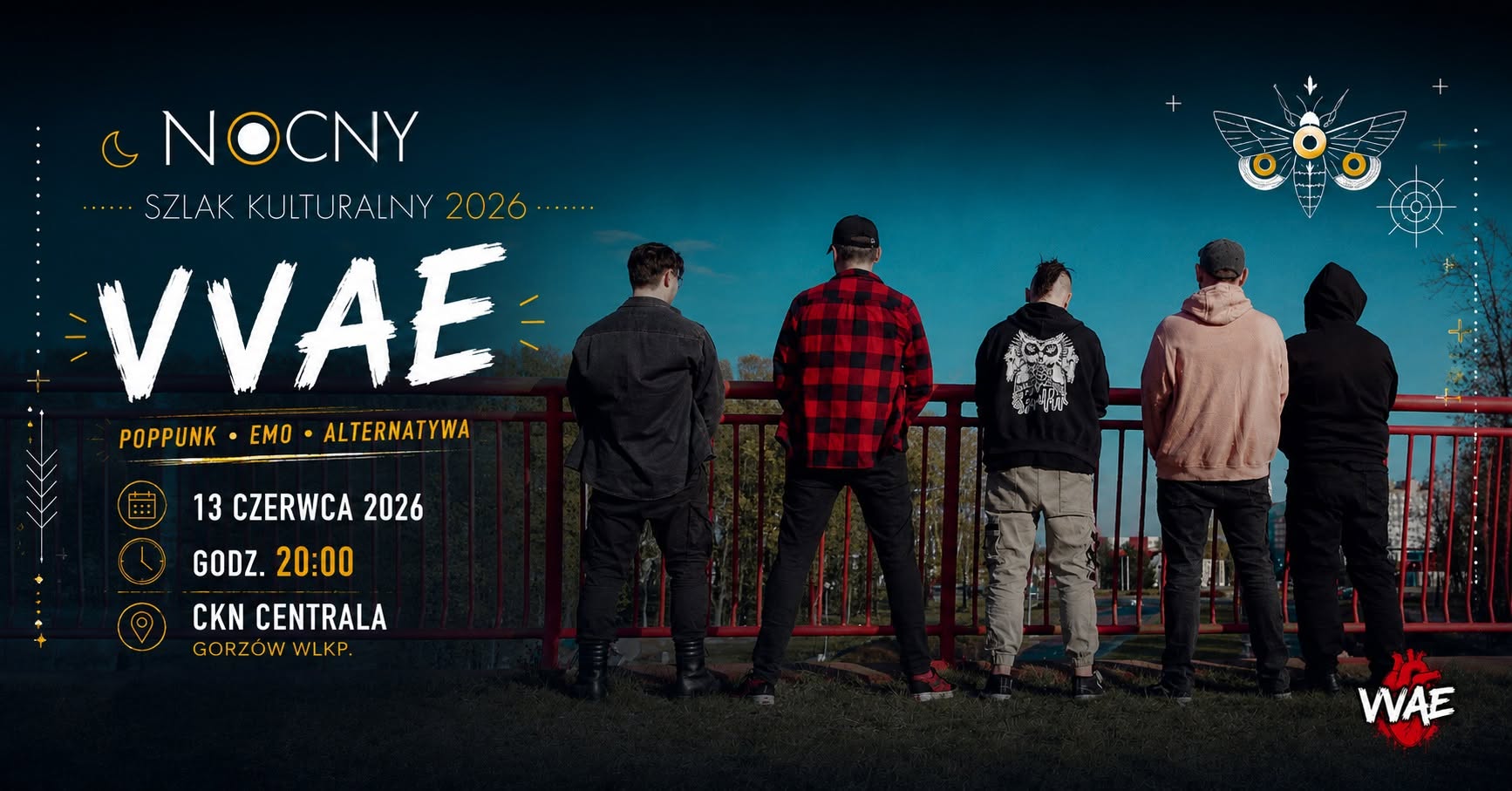 Koncert Vvae – CKN Centrala – 13.06.26 Nocny Szlak Kulturalny