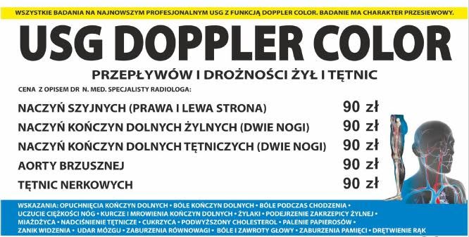 Badania USG Doppler Color