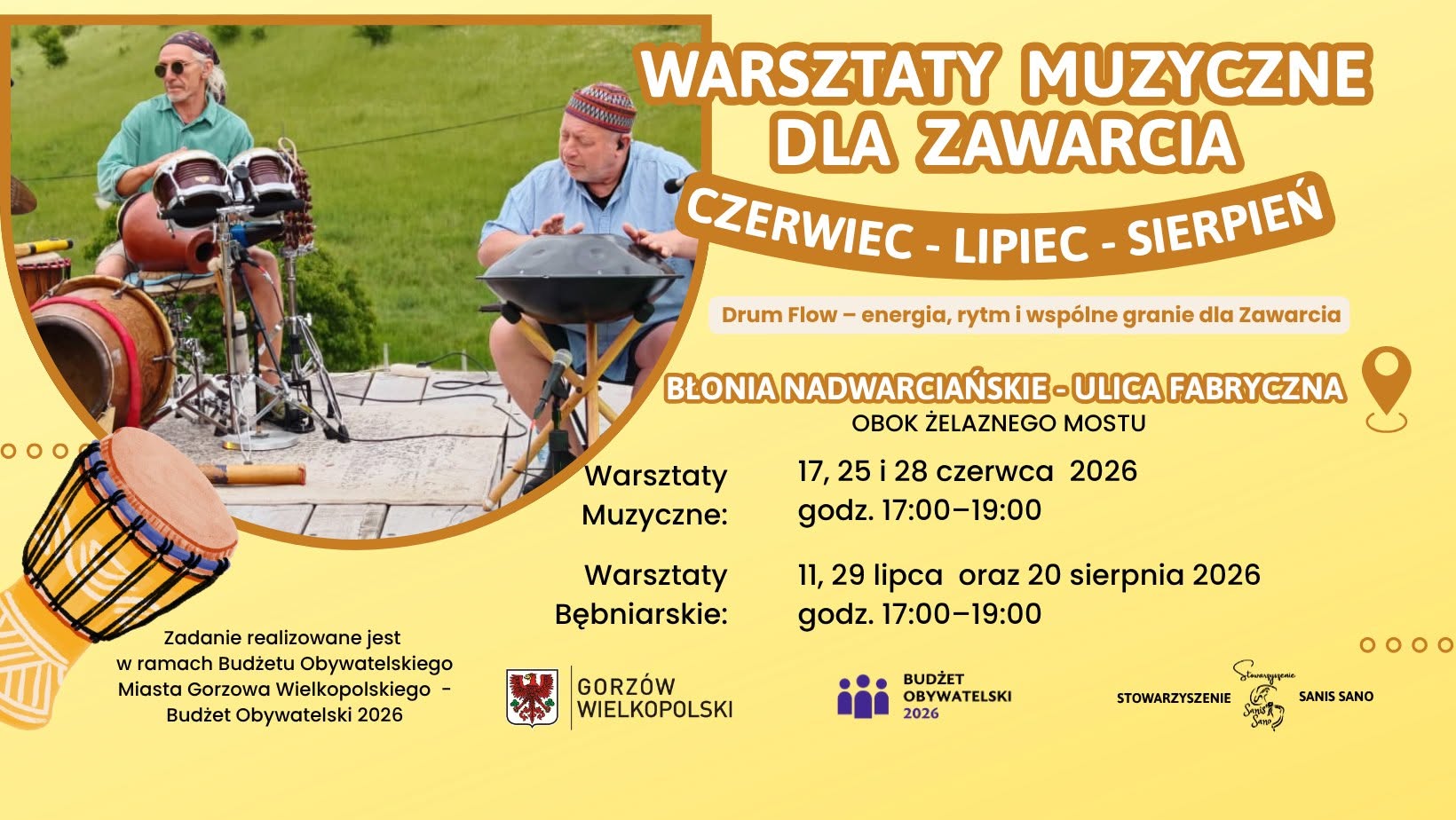 WARSZTATY MUZYCZNE DLA ZAWARCIA! Budżet Obywatelski 2026