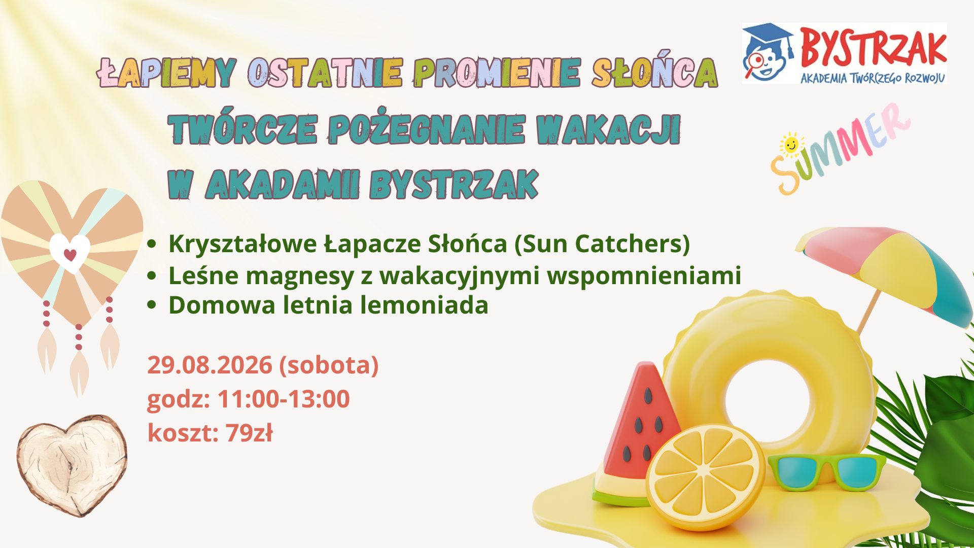 ŁAPIEMY OSTATNIE PROMIENIE SŁOŃCA – Twórcze pożegnanie lata w Akademii Bystrzak