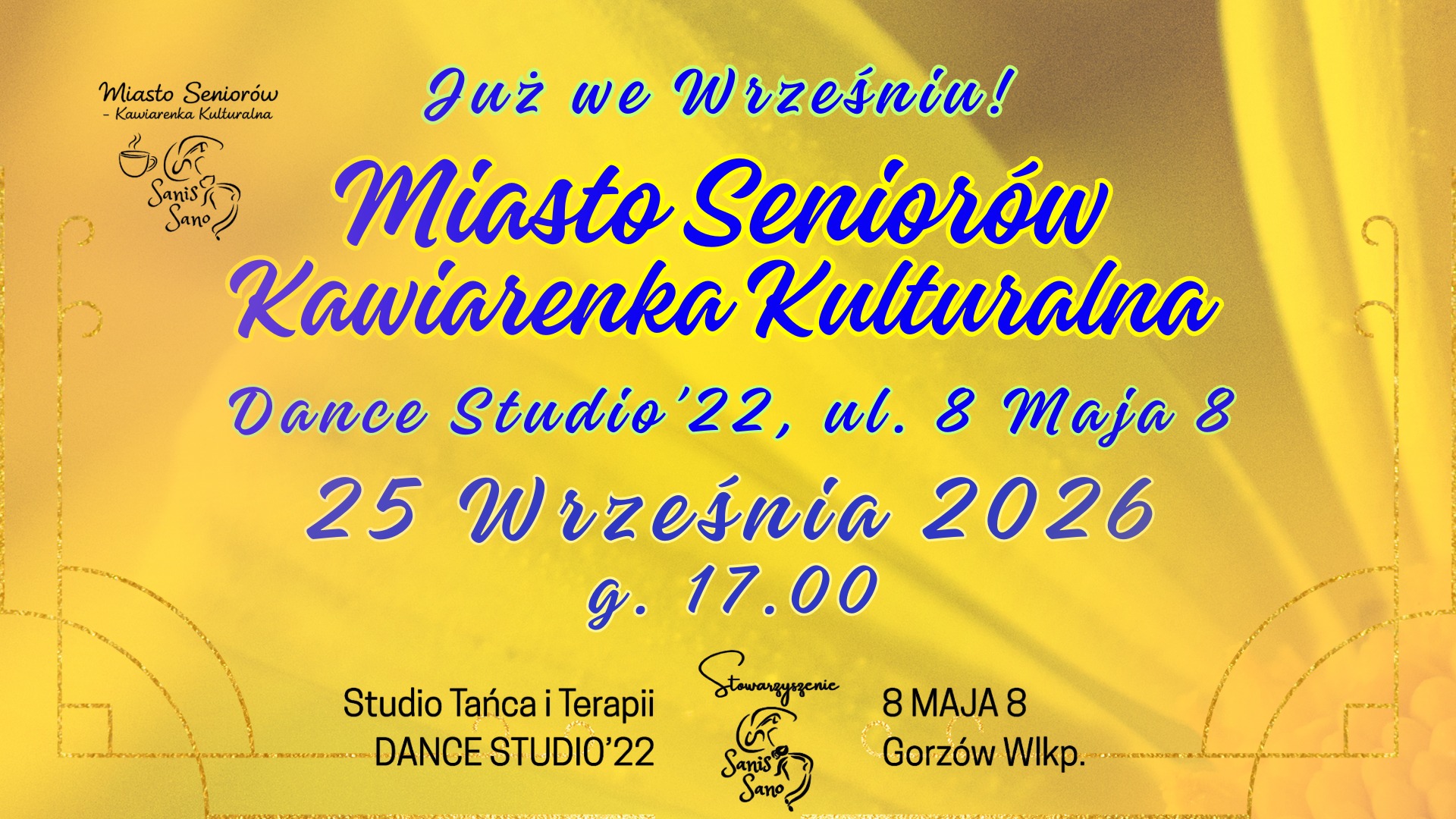 MIASTO SENIORÓW – KAWIARENKA KULTURALNA! 28 EDYCJA! WRZESIEŃ 2026
