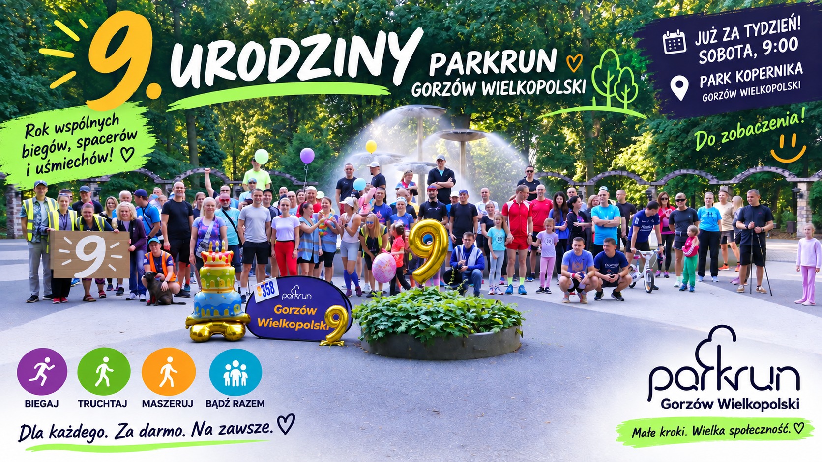 parkrun Gorzów Wielkopolski #407 – 9 urodziny