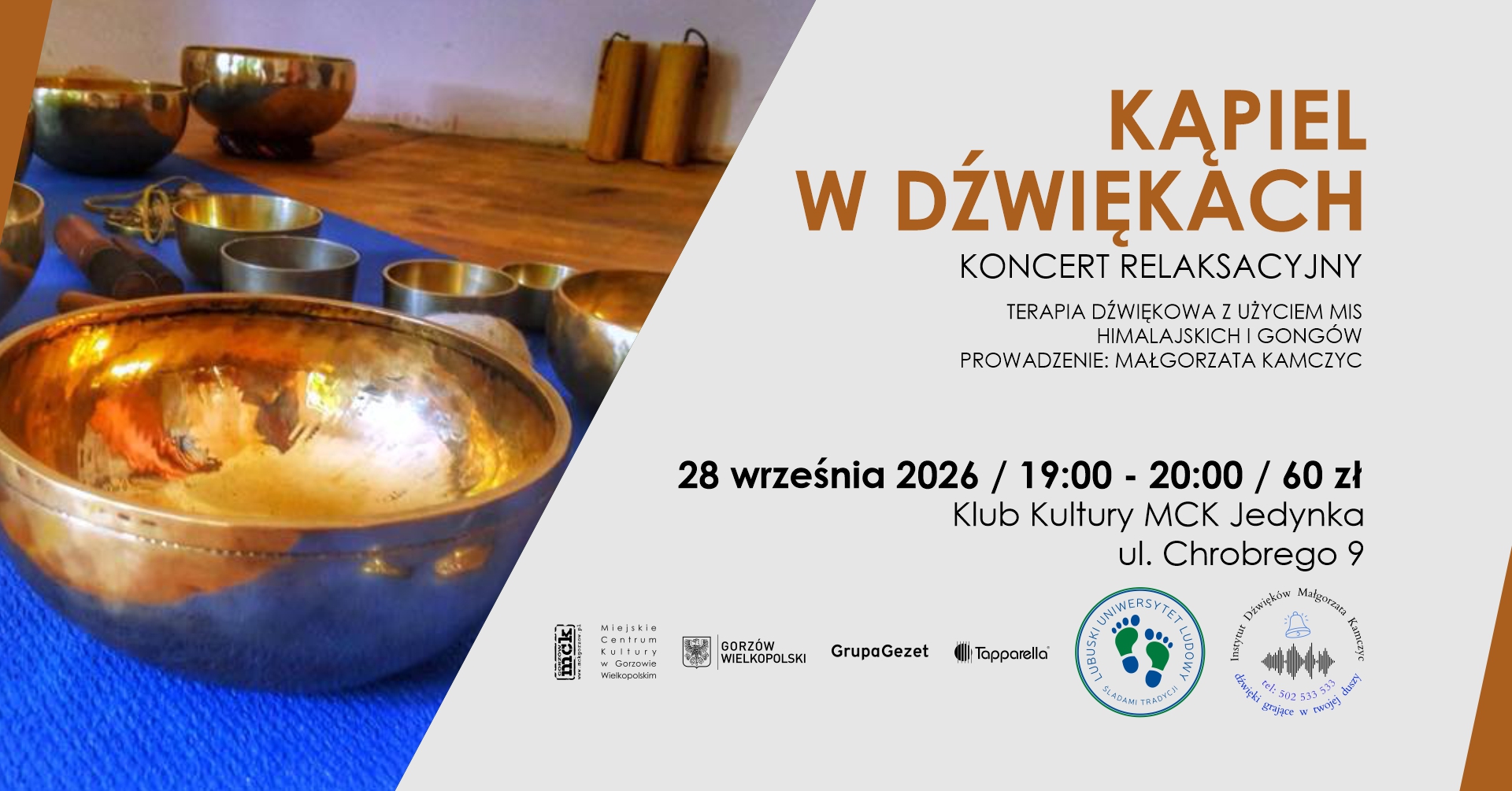 Koncert relaksacyjny „Kąpiel w dźwiękach”