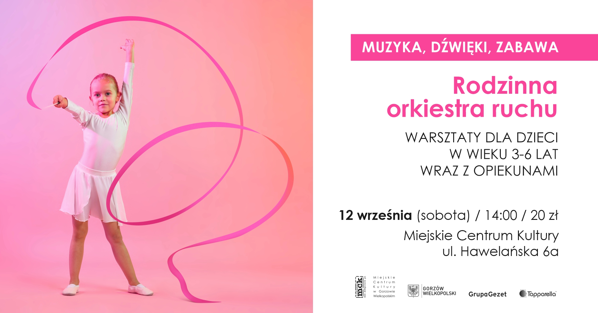 Muzyka, Dźwięki, Zabawa – Rodzinna orkiestra ruchu – muzyczno-artystyczne warsztaty familijne
