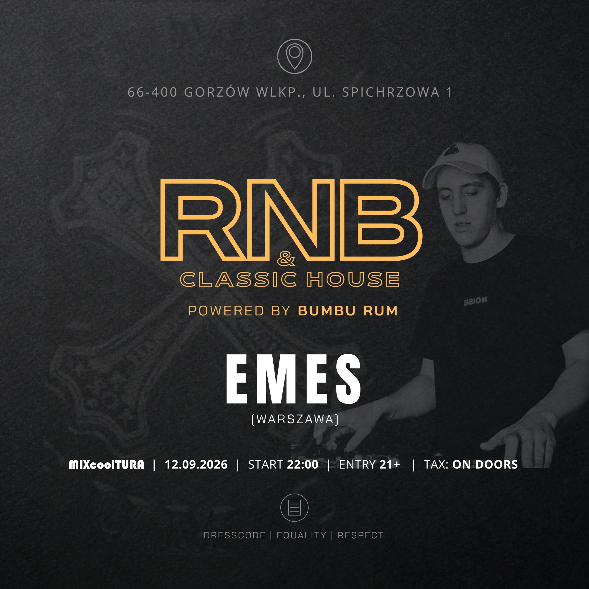 DJ EMES (Waw) | RnB & Classic House | Official Event Partner BUMBU RUM
